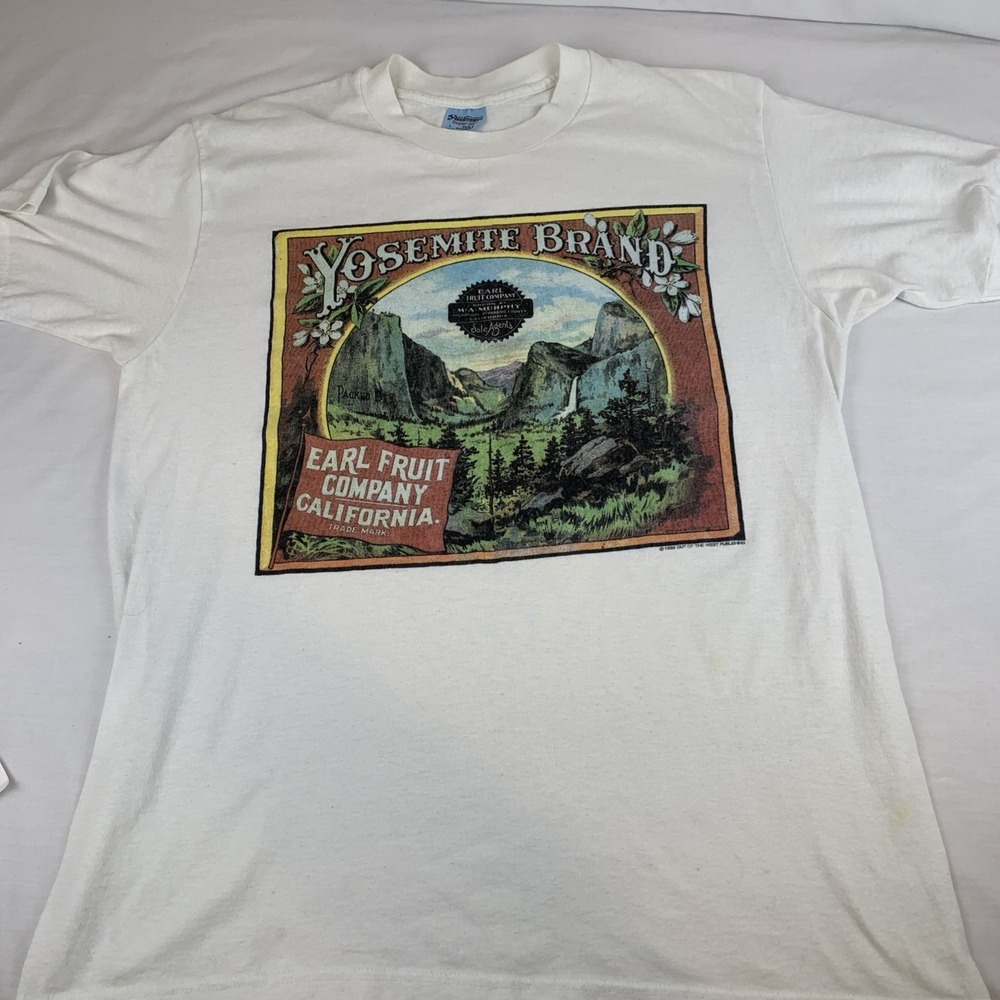 Vtg 1988 Out Of The West Publishing Yosemite‎ Brand Lrg T Shirt